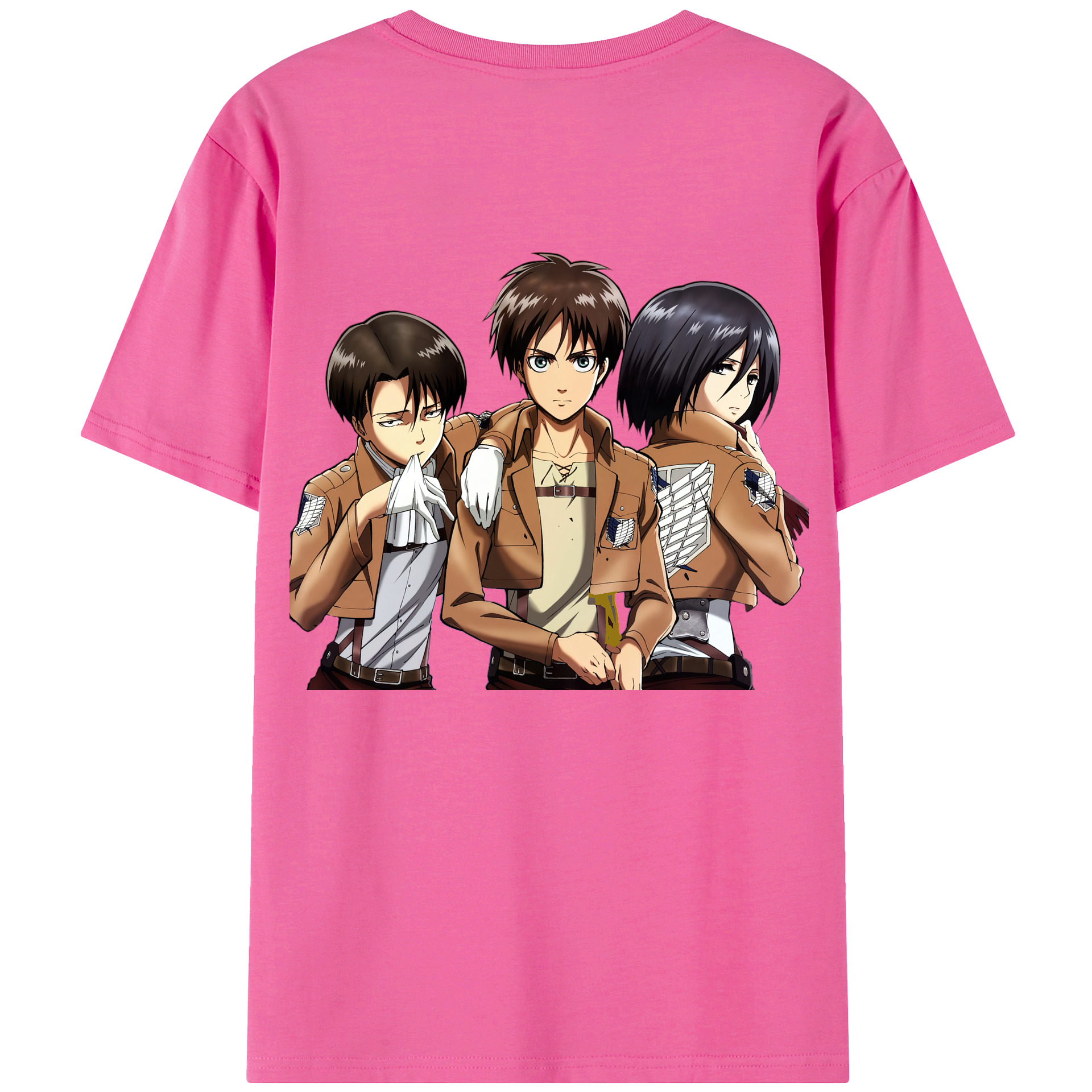 （画像用） 進撃の巨人 エレン･イェーガー Attack on Titan Eren Jäger レディース半袖Tシャツ(バックプリント)